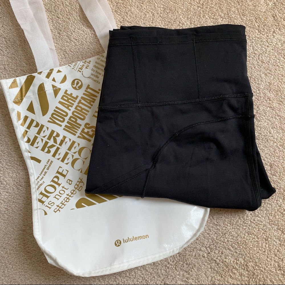 🍋 Lululemon Fast And Free 7/8 Tight Black size 8